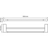 Полотенцедержатель WASSERKRAFT WIESE K-8940
