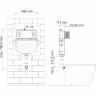 Встраиваемый смывной бачок WASSERKRAFT ALLER 10TLT.031.ME.BN02